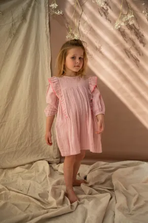Bella   Lace - Agatha Dress - Pink Lady Apple