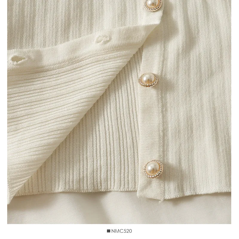 Bow decorative low neck single breasted sweater women's autumn dress  2011
