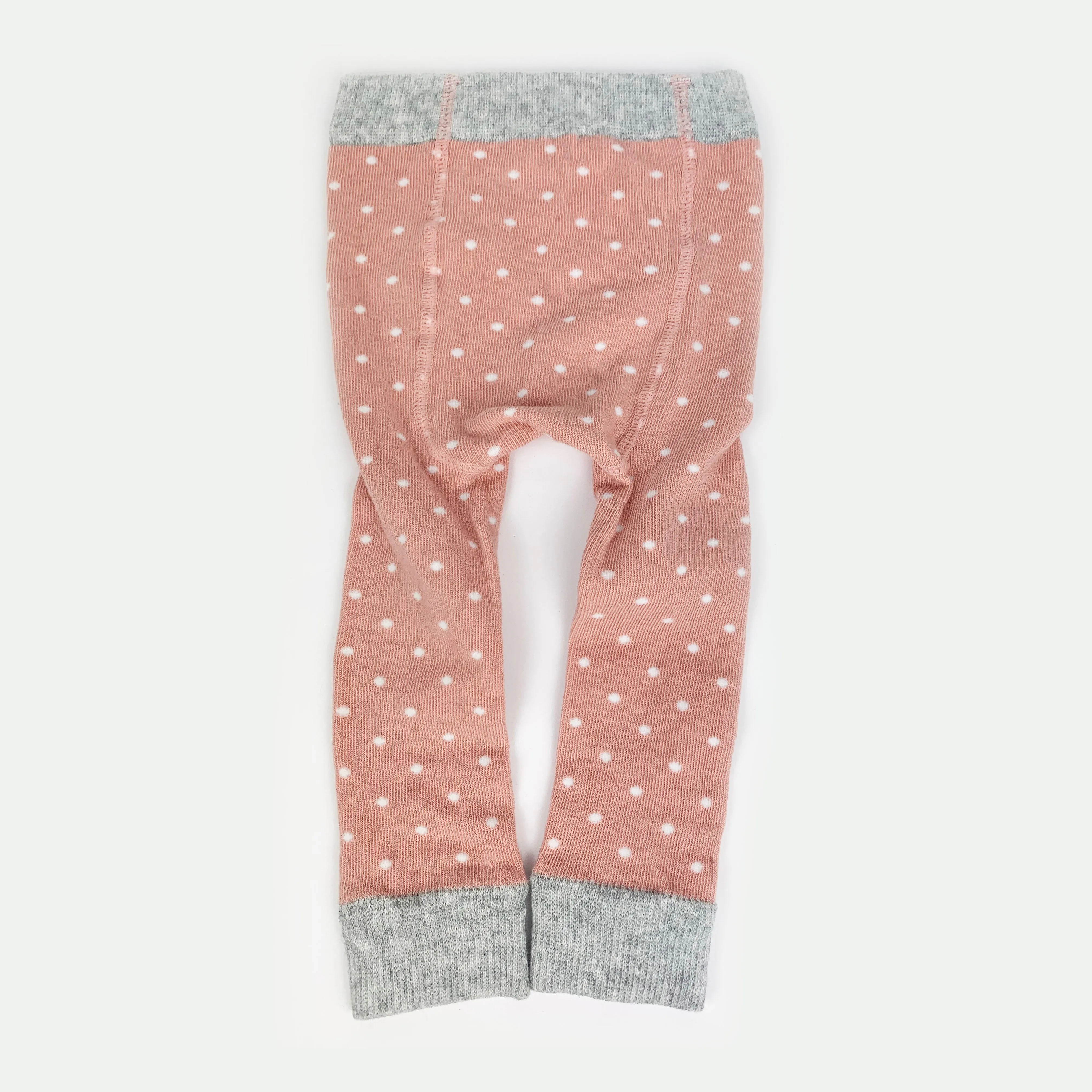 Cosy Leggings with non-Slip Knees -Pink Spot Footless tights