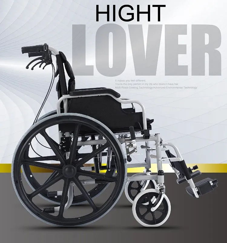 CRONY S01 Widened and load-bearing hand push folding wheelchair