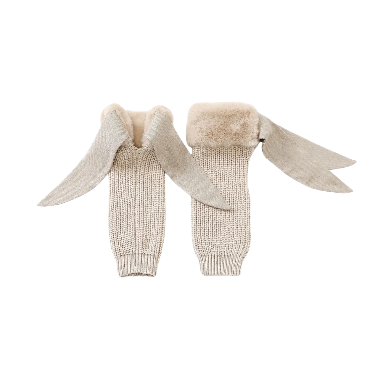 Fida Legwarmers | Light Teddy
