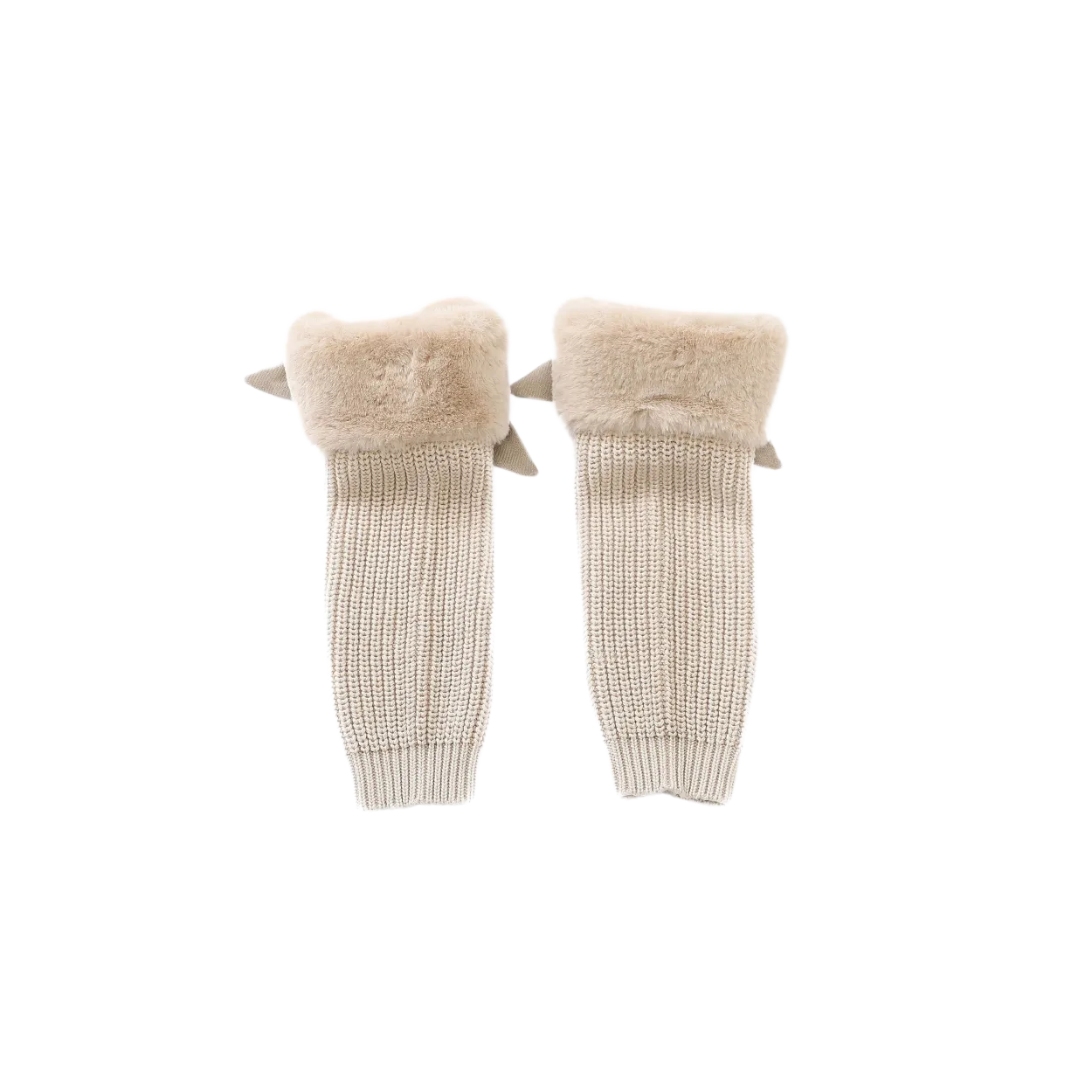 Fida Legwarmers | Light Teddy
