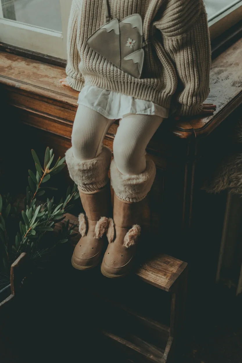 Fida Legwarmers | Light Teddy