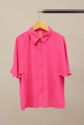 Girl'S Self Textured Georgette Tunic