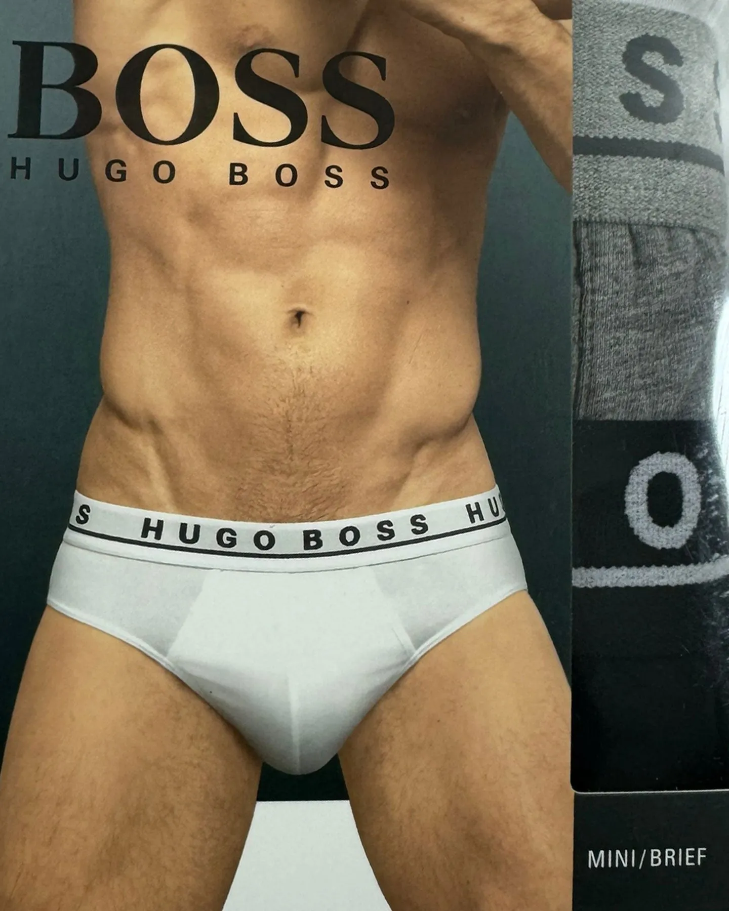 Hugo Boss Men Underwear 3 Pack Stretch Cotton Mini Brief M SALE