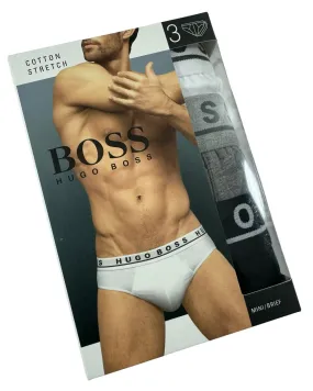 Hugo Boss Men Underwear 3 Pack Stretch Cotton Mini Brief M SALE