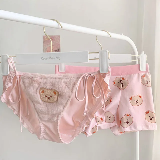 Kawaii Couple Matching Underwear Set (4 Colors)