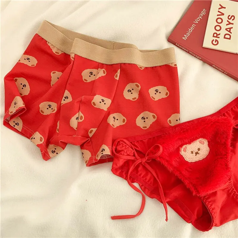Kawaii Couple Matching Underwear Set (4 Colors)