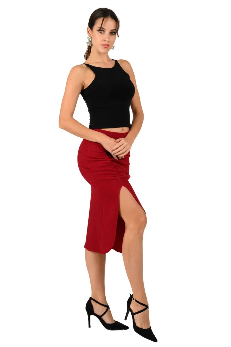 Keyhole Back Dance Sleeveless Crop Top