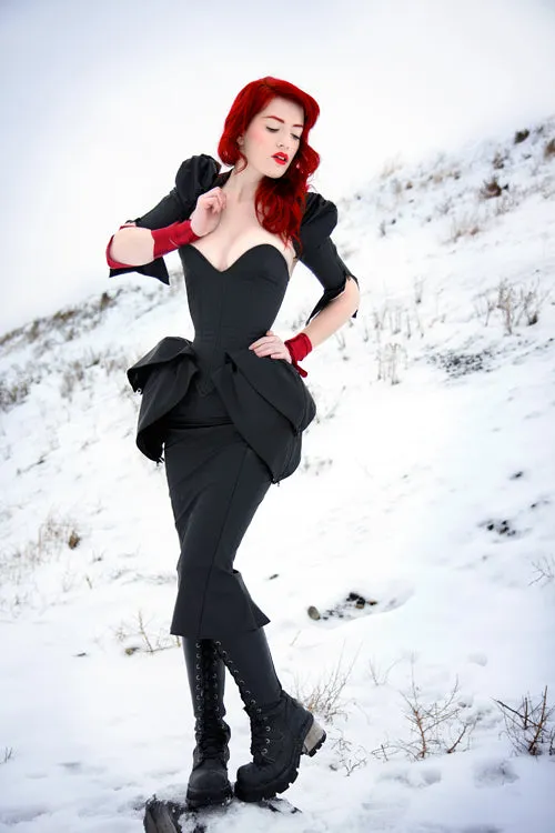 Kinetic zippered overbust corset
