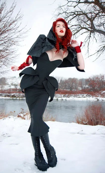 Kinetic zippered overbust corset