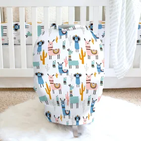 <<Final Sale>> Llama Infant Car Seat/Nursing Cover