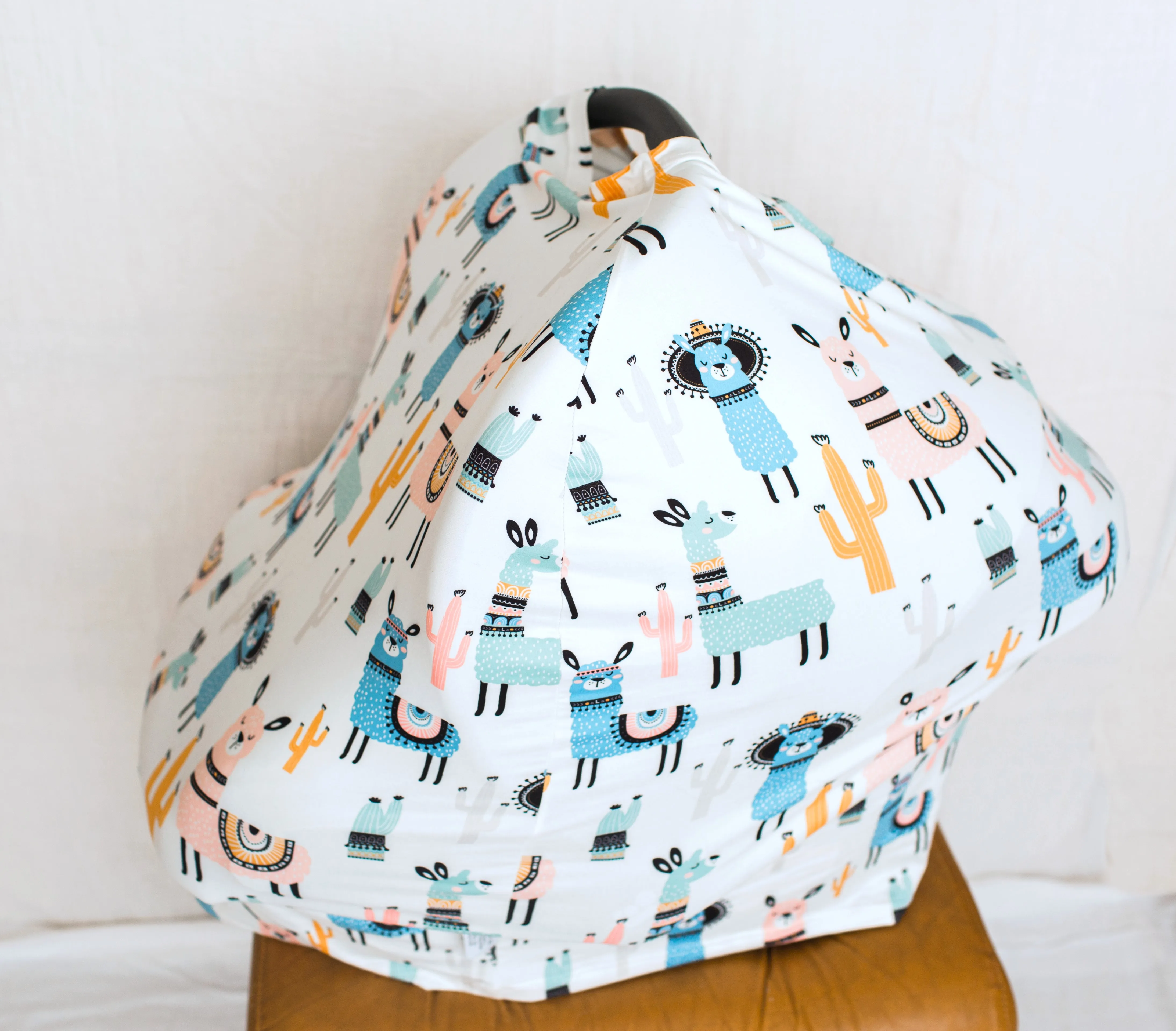 <<Final Sale>> Llama Infant Car Seat/Nursing Cover