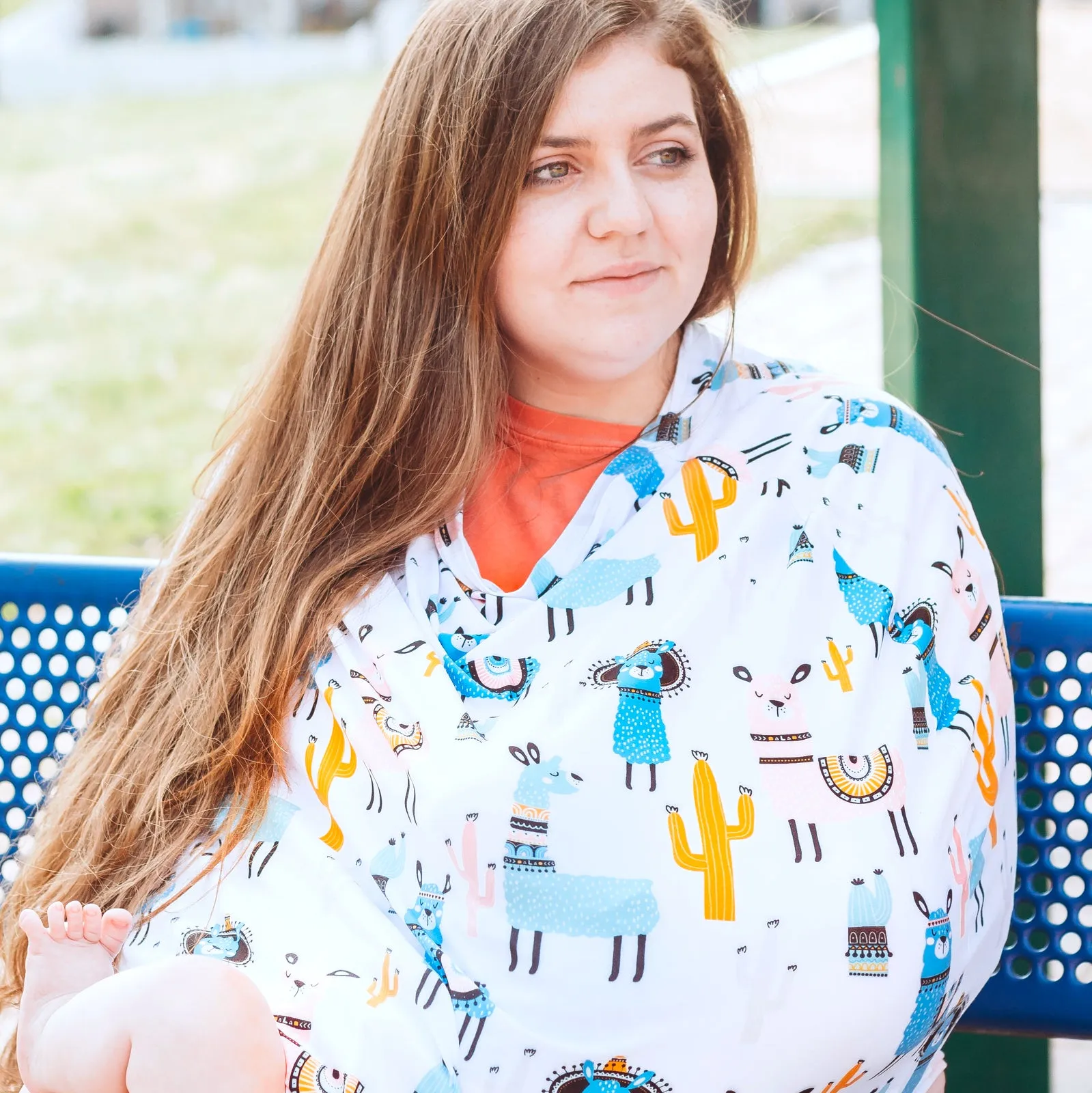 <<Final Sale>> Llama Infant Car Seat/Nursing Cover