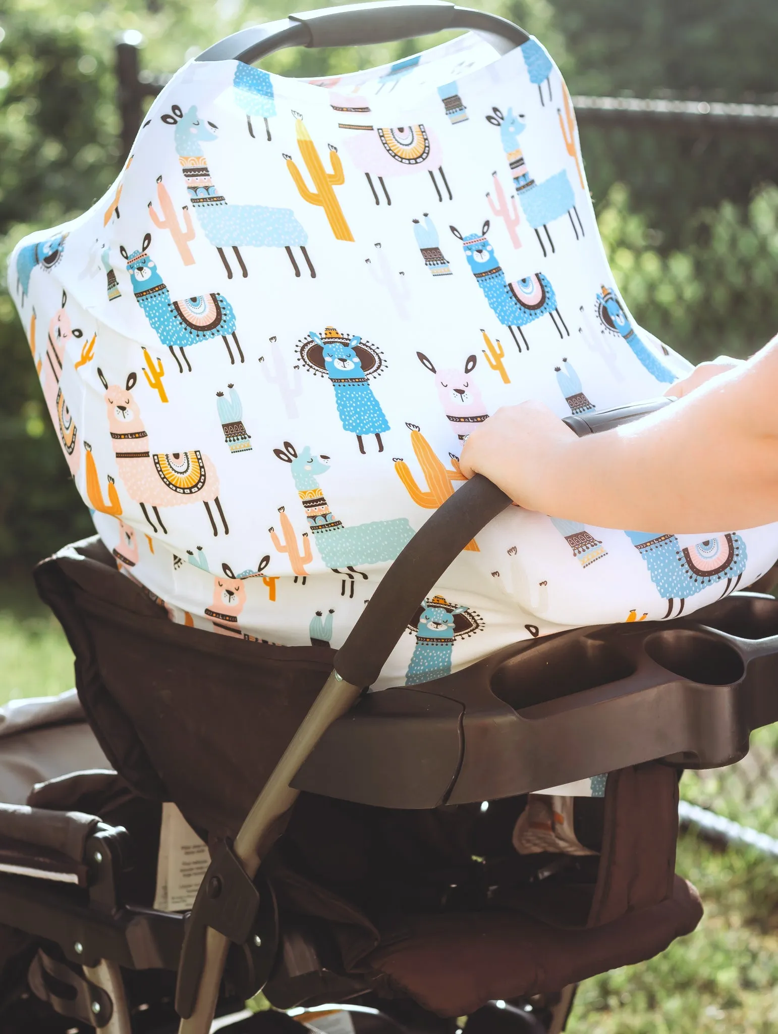 <<Final Sale>> Llama Infant Car Seat/Nursing Cover