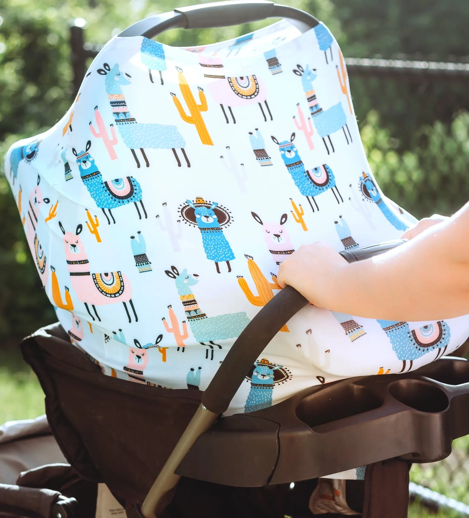 <<Final Sale>> Llama Infant Car Seat/Nursing Cover