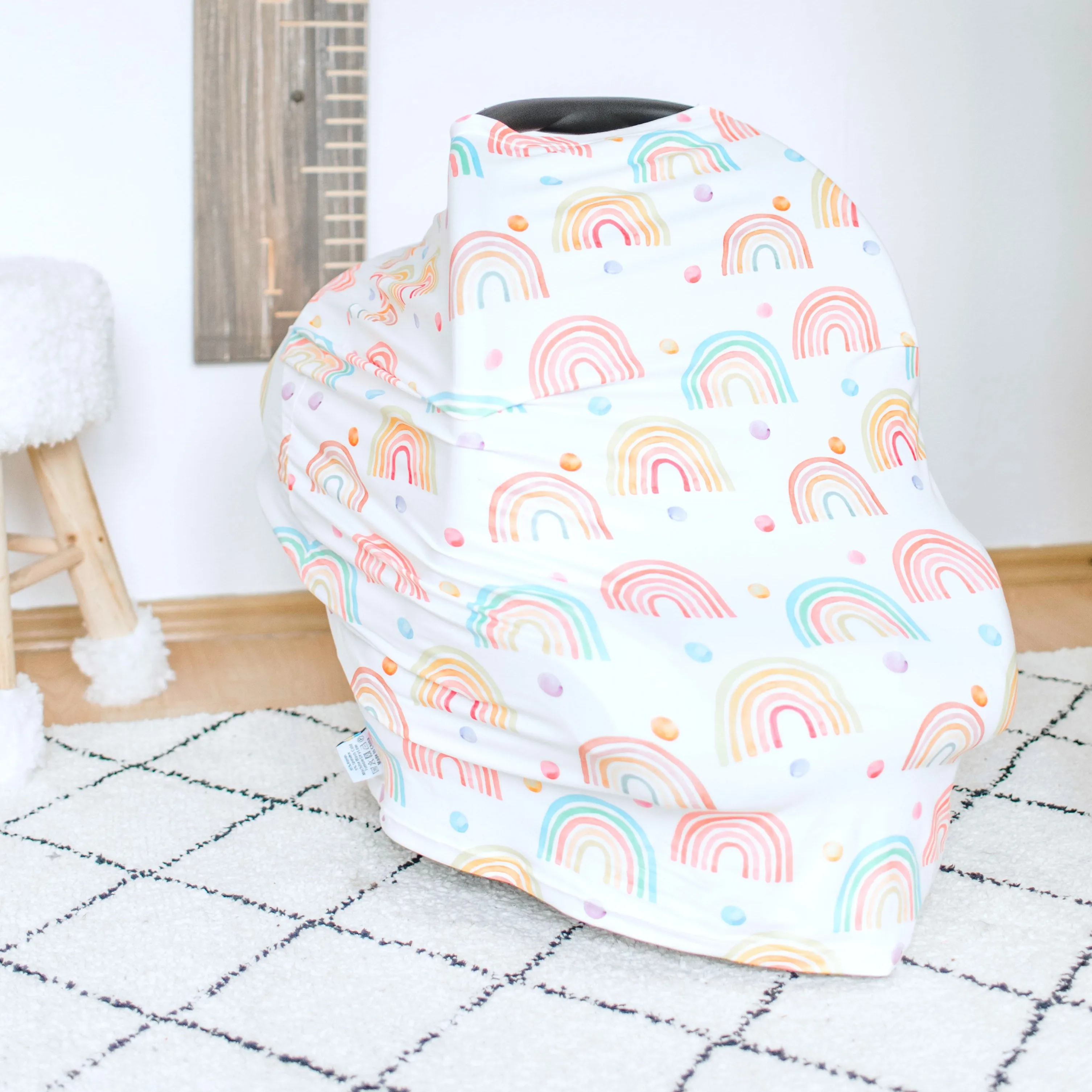 <<Final Sale>> Rainbow Infant Car Seat/Nursing Cover