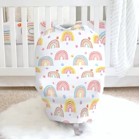 <<Final Sale>> Rainbow Infant Car Seat/Nursing Cover