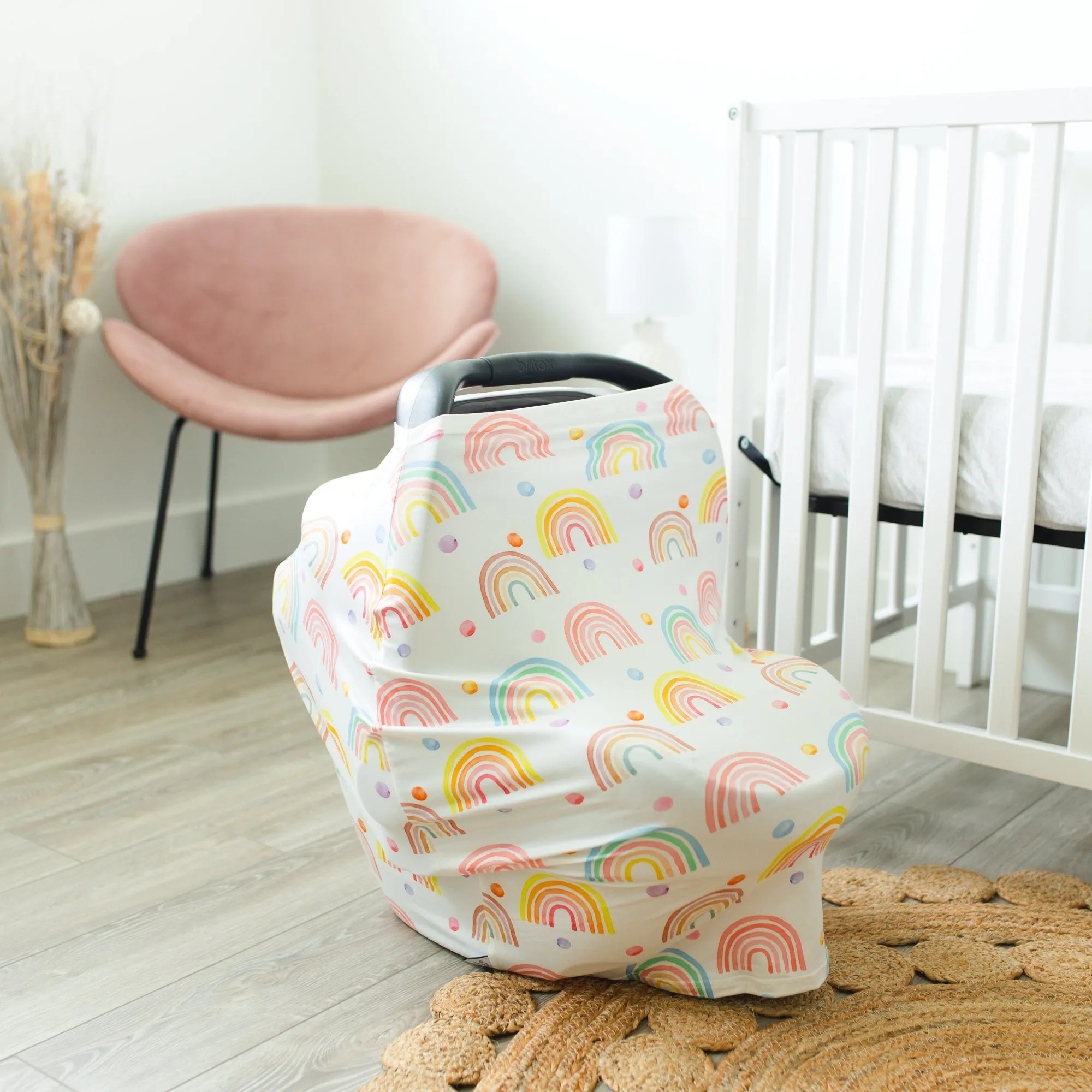 <<Final Sale>> Rainbow Infant Car Seat/Nursing Cover