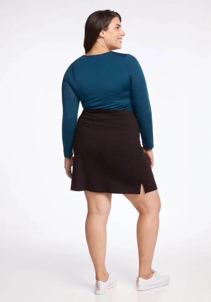 Monroe Knee Length Skirt • Final Sale Deals! - French Roast