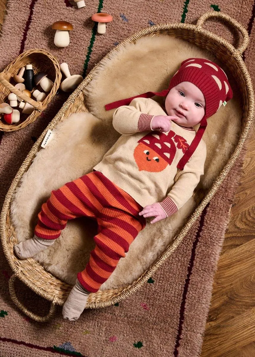 Ramble - Biscuit Acorn Knit Sweater