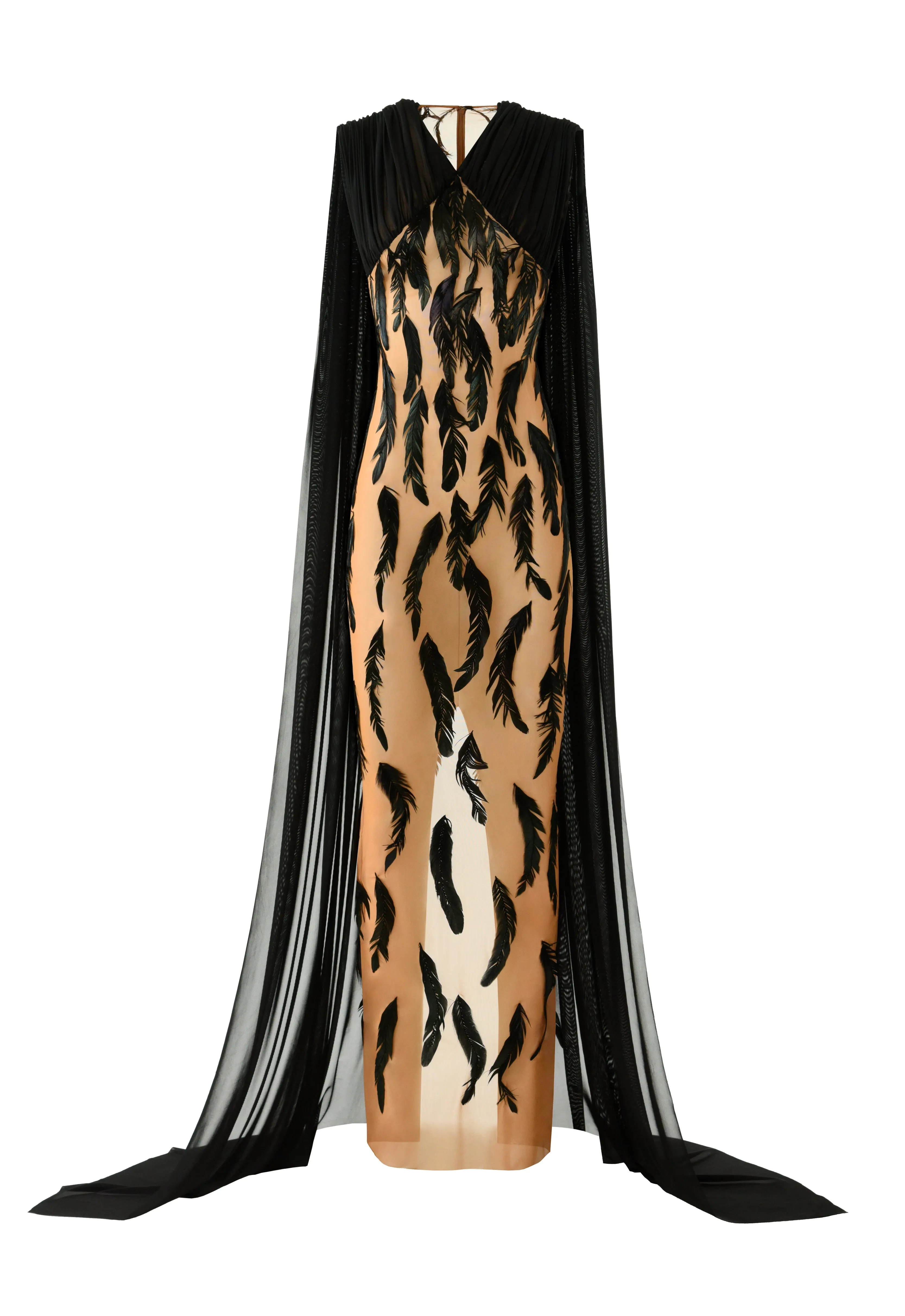 Tulle column dress