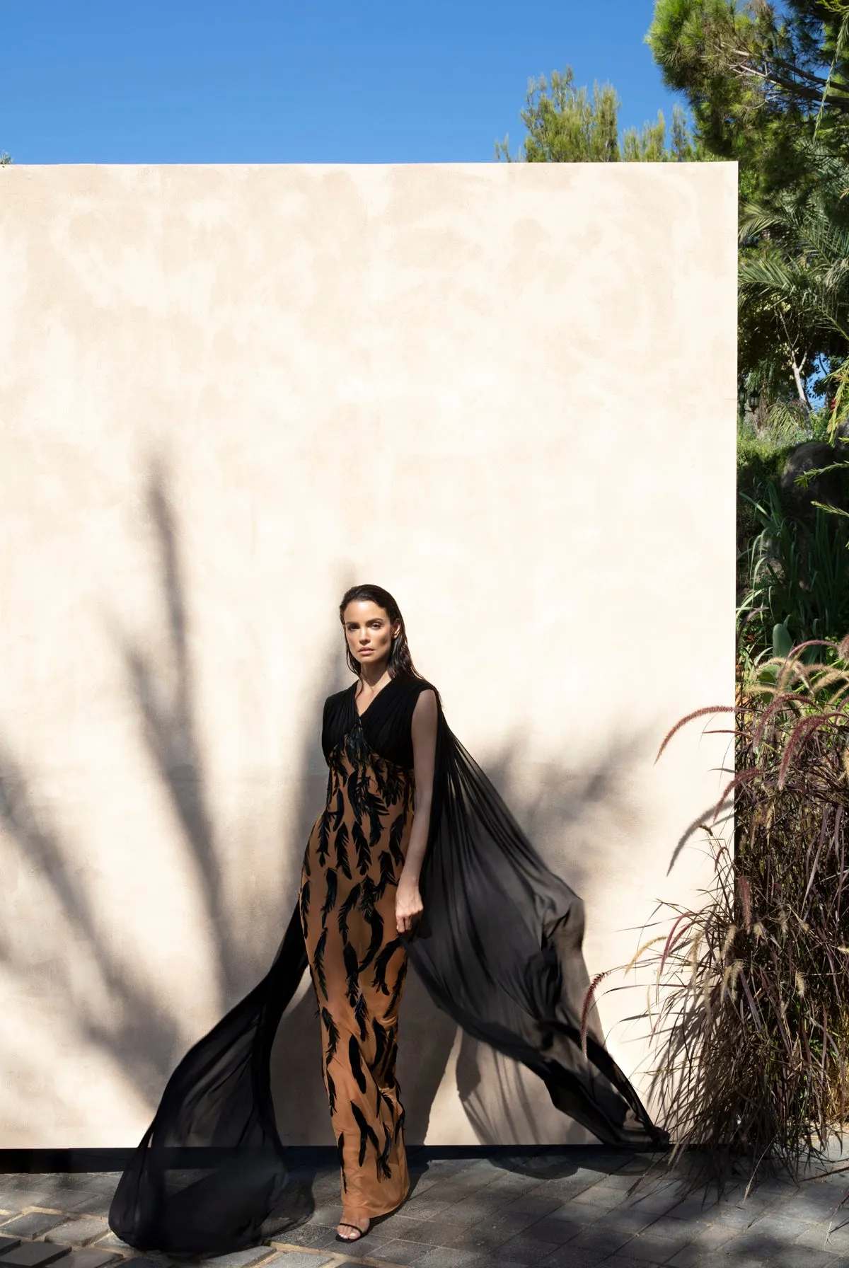 Tulle column dress