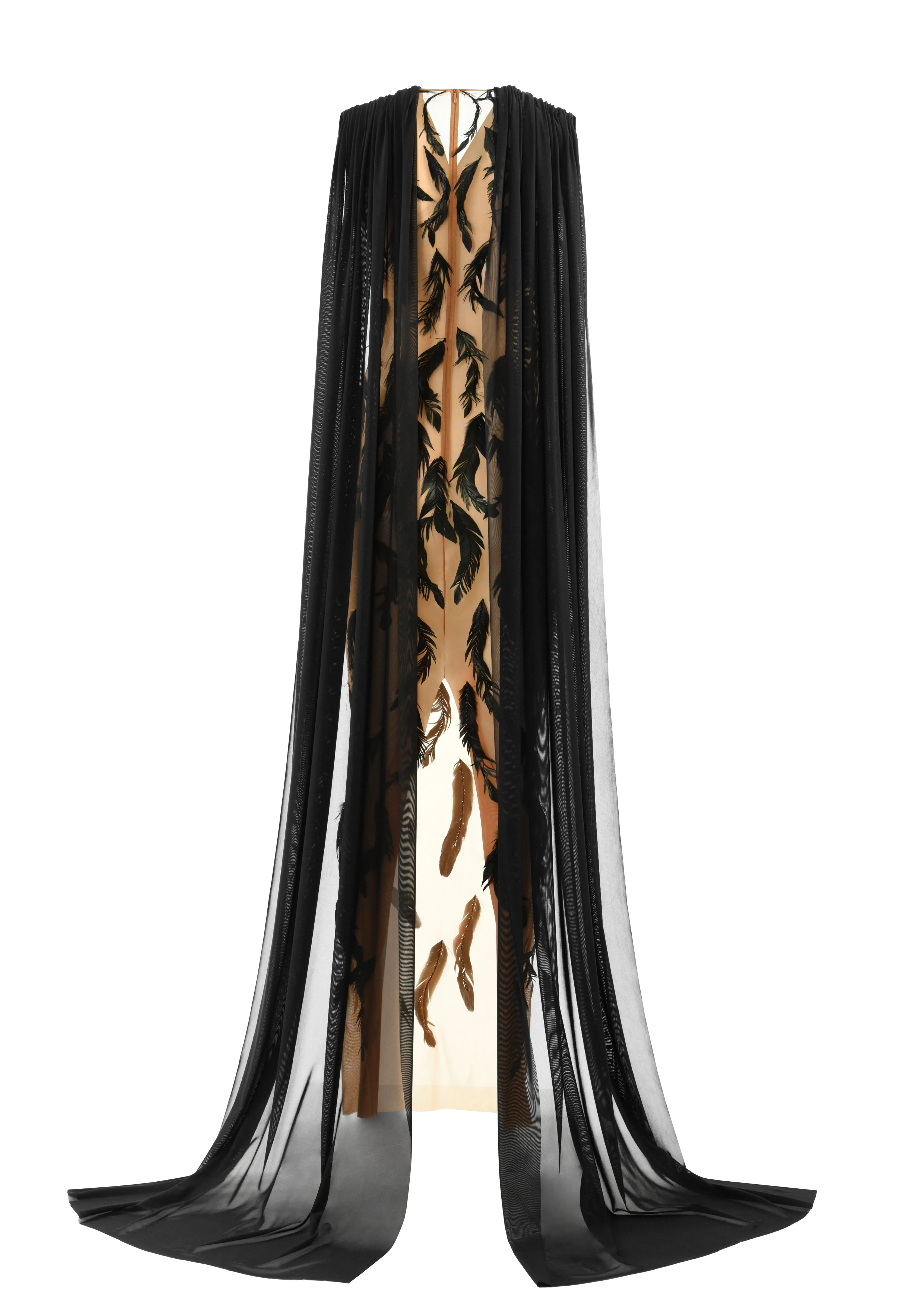 Tulle column dress