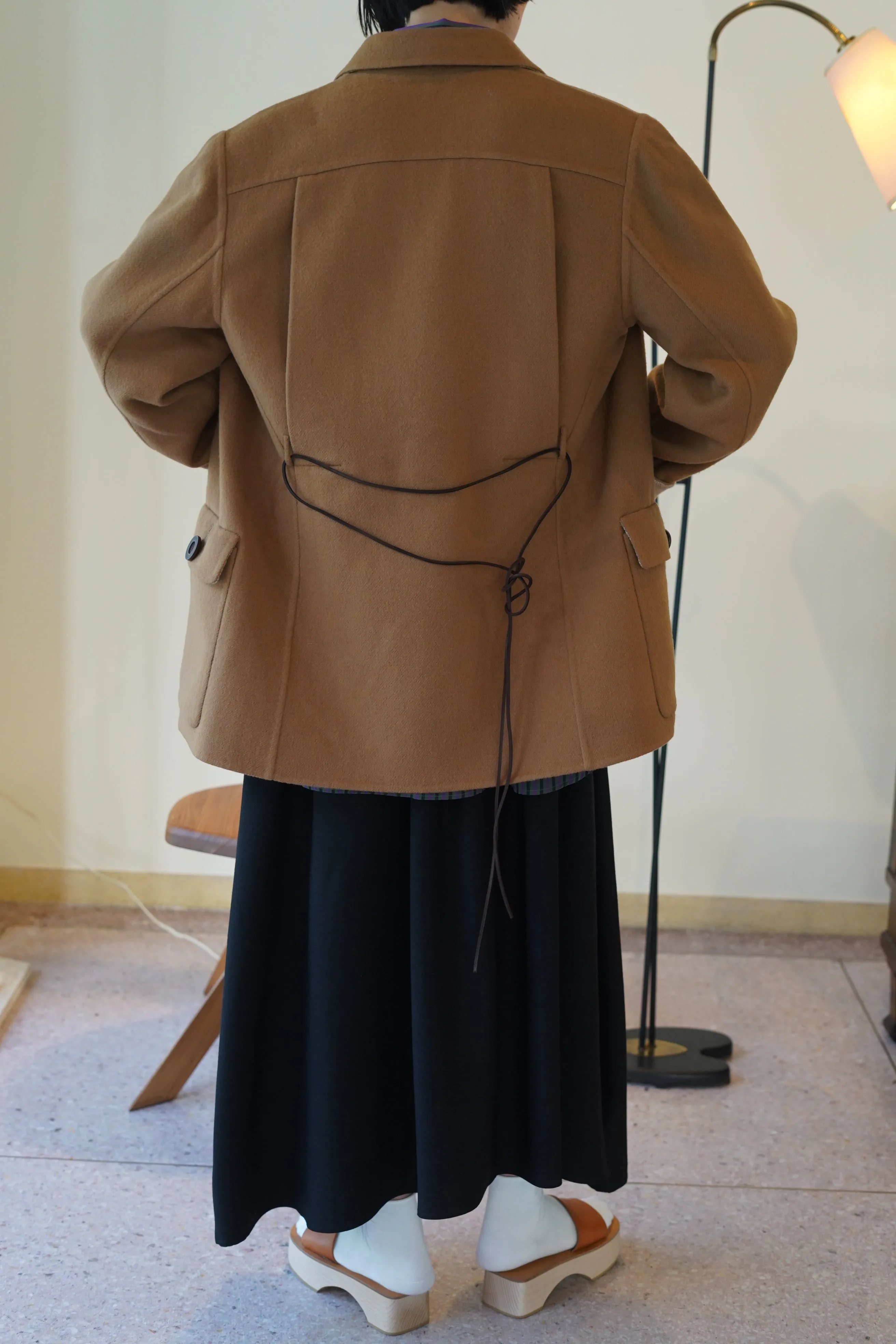 VINTAGE GEOFFREY BEENE<BR>DOUBLE FACE SHORT COAT
