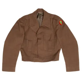 VINTAGE US ARMY M-1950 OFFICER DRESS IKE WOOL OD JACKET 1951 KOREAN WAR SIZE 38S