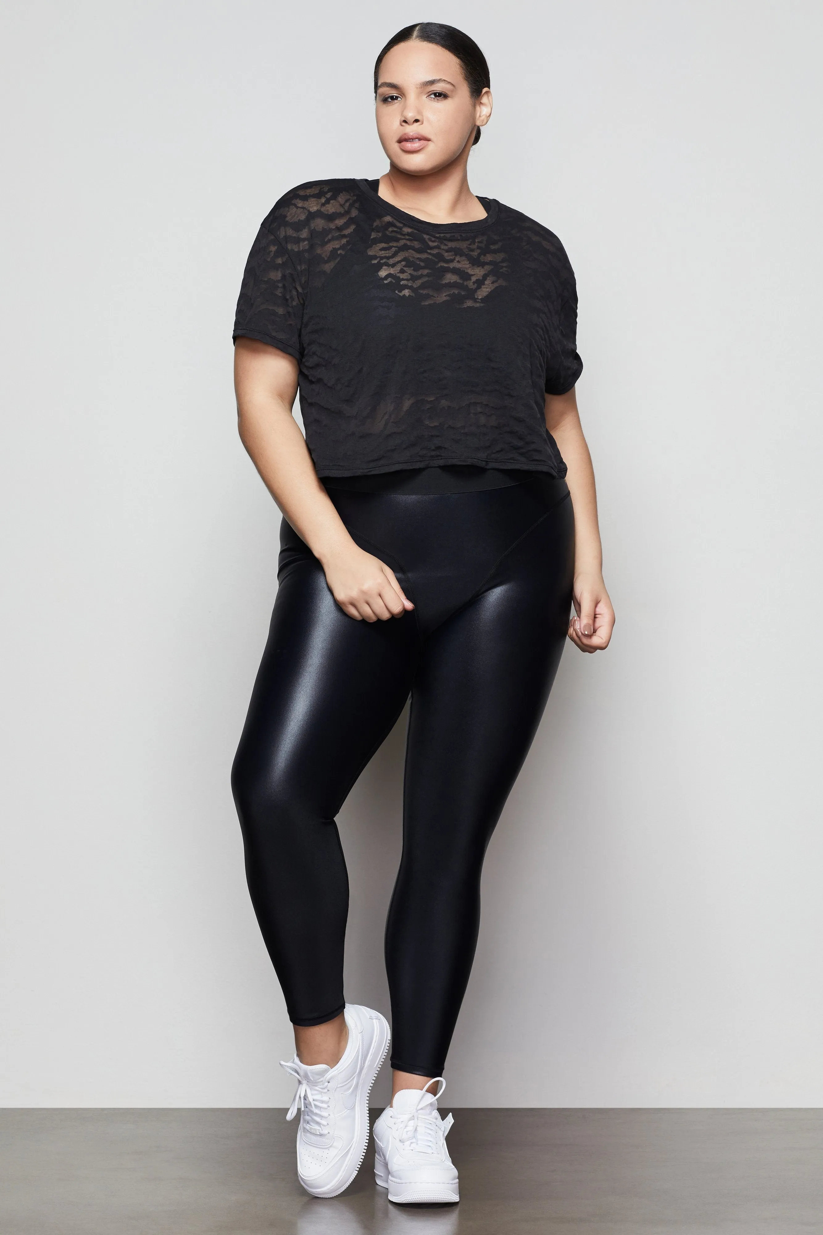 ZEBRA BURNOUT TEE | BLACK001